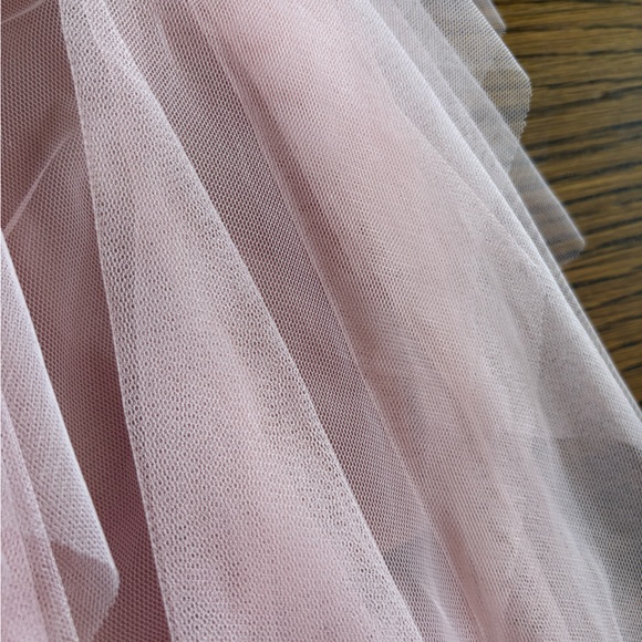 Elegant Pink Tulle Skirt - Picture 4 of 5